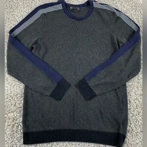 M&S Jumper Sweater Men's Crew Neck Knit Grey Large - New Without Tags